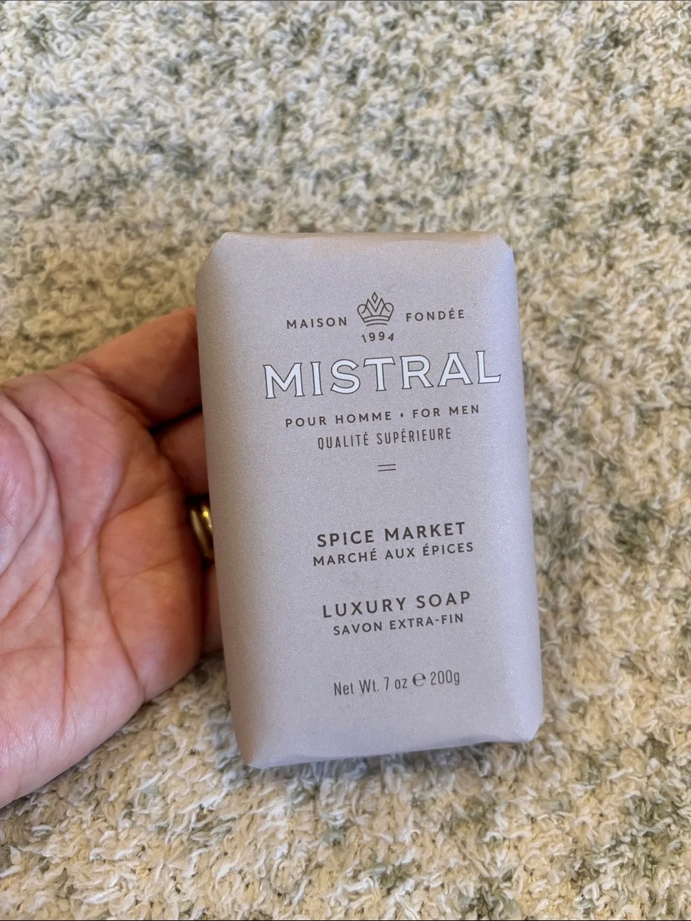 Mistral Scented Spice Market Luxury Soap  for Men NWT large 7 oz Bar France